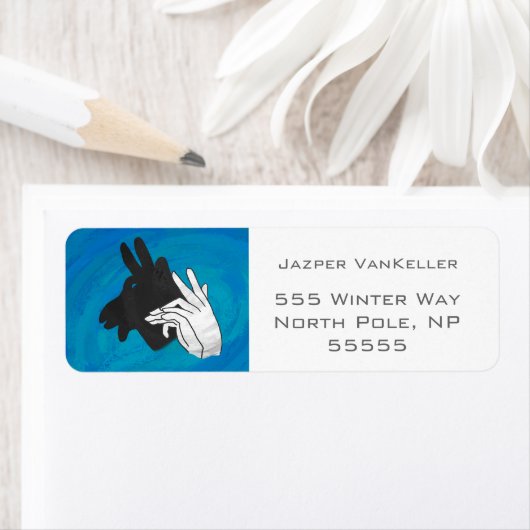 Hand Silhouette Billy Goat Blue (Insitu)