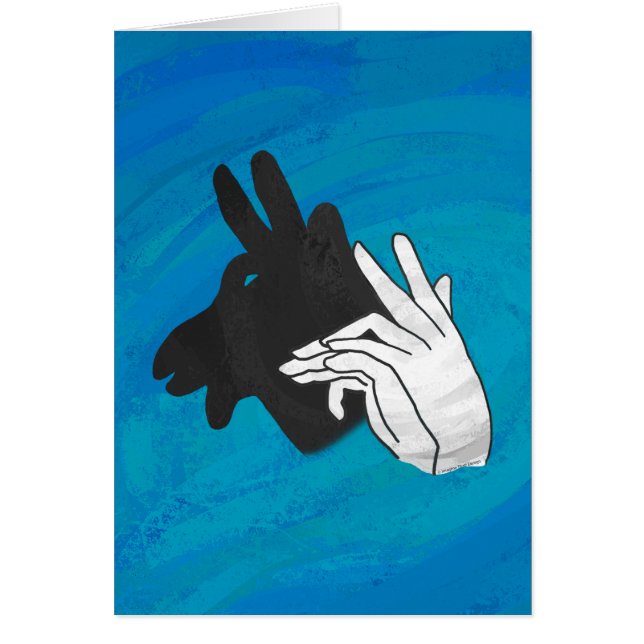 Hand Silhouette Billy Goat Blue (Vorne)