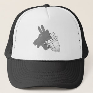 Hand Silhouette Billy Ziegen Grau Truckerkappe
