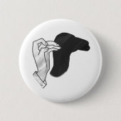 Hand Silhouette Camel Button (Vorderseite)