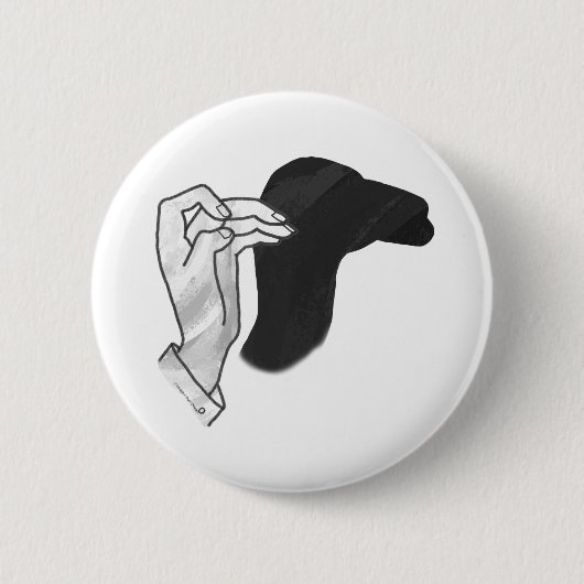 Hand Silhouette Camel Button (Vorderseite)