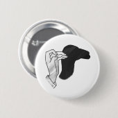 Hand Silhouette Camel Button (Vorne & Hinten)