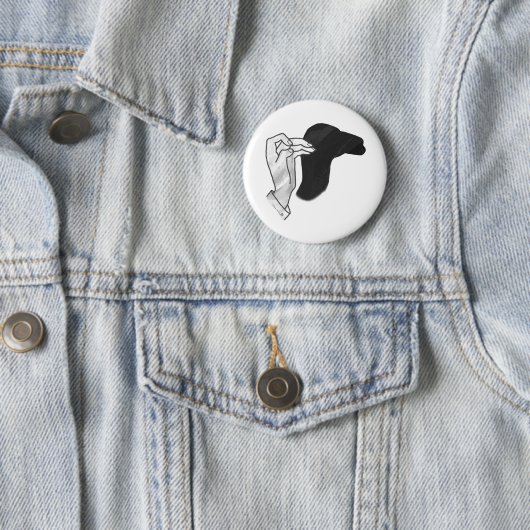 Hand Silhouette Camel Button (Beispiel)