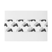 Hand Silhouette Camel Einladungsbanderole (Rückseitenbeispiel)