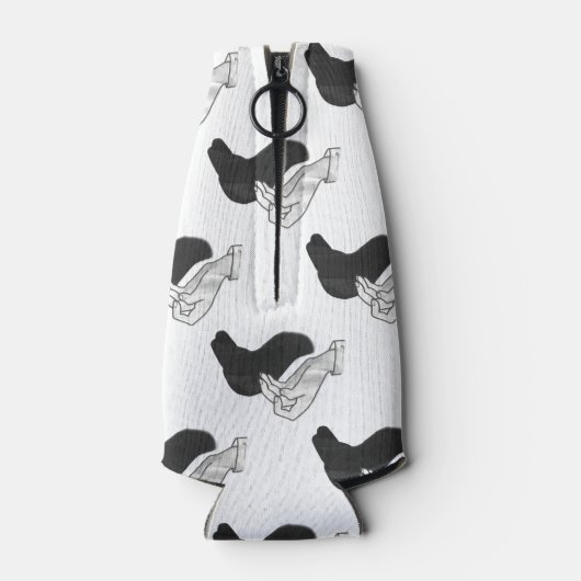 Hand Silhouette Camel Flaschenkühler (Rückseite)