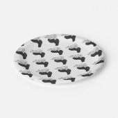 Hand Silhouette Camel Pappteller (Schrägansicht)