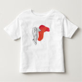 Hand Silhouette Camel Red Kleinkind T-shirt (Vorderseite)