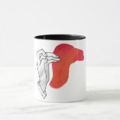 Hand Silhouette Camel Red Tasse (Zentrum)