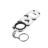 Hand Silhouette Camel Schlüsselbund Flaschenöffner (Rückseite Schrägansicht)