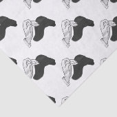 Hand Silhouette Camel Seidenpapier (Ausschnitt)