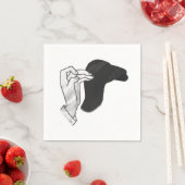 Hand Silhouette Camel Serviette (Beispiel)