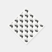 Hand Silhouette Camel Serviette (Ecke)