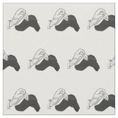 Hand Silhouette Camel Stoff (Nahaufnahme)