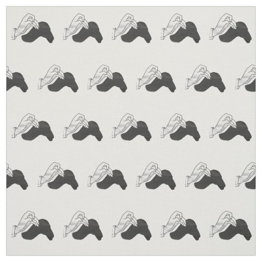 Hand Silhouette Camel Stoff (Muster)