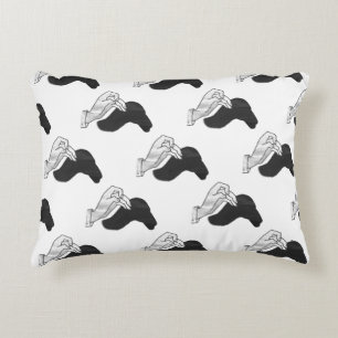 Hand Silhouette Camel Zierkissen