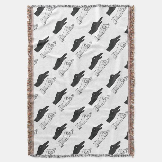 Hand-Silhouette-Duck Decke (Vorderseite Vertikal)