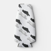 Hand-Silhouette-Duck Flaschenkühler (Vorderseite)