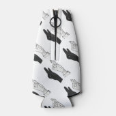 Hand-Silhouette-Duck Flaschenkühler (Rückseite)