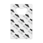 Hand-Silhouette-Duck Geldbeutel Flaschenöffner (Vorderseite)