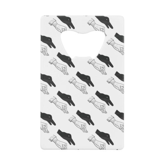 Hand-Silhouette-Duck Geldbeutel Flaschenöffner (Vorderseite)