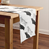 Hand-Silhouette-Duck Kurzer Tischläufer (Beispiel)