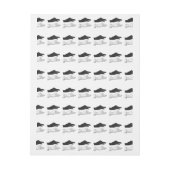 Hand-Silhouette-Duck Rundum-Adressaufkleber (Bogen)