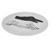 Hand-Silhouette-Duck Schneidebrett (Ecke)