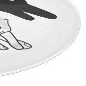 Hand-Silhouette-Duck Schneidebrett (Ecke)