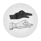 Hand-Silhouette-Duck Schneidebrett (Vorderseite)