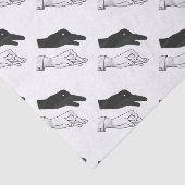 Hand-Silhouette-Duck Seidenpapier (Ausschnitt)