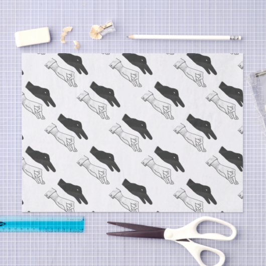 Hand-Silhouette-Duck Seidenpapier (Handwerk)
