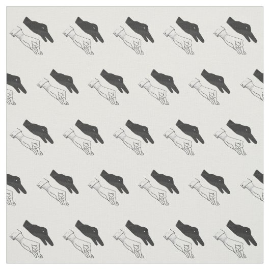 Hand-Silhouette-Duck Stoff (Muster)