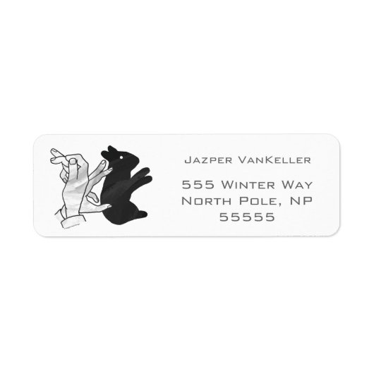 Hand-Silhouette-Hase (Vorne)