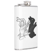Hand-Silhouette-Hase Flachmann (Rechts)