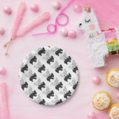 Hand Silhouette Hase Pappteller (Party)