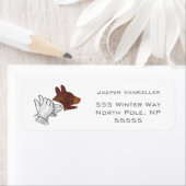 Hand Silhouette Hund Brown (Insitu)