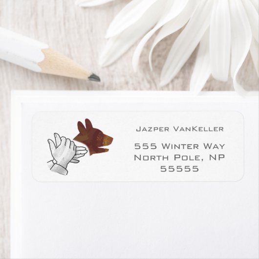 Hand Silhouette Hund Brown (Insitu)