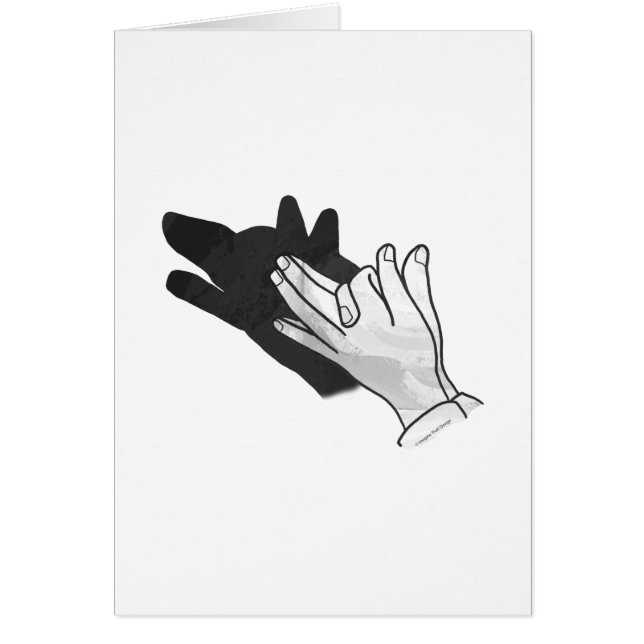 Hand Silhouette Wolf (Vorne)