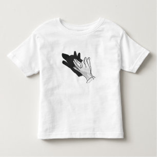 Hand Silhouette Wolf Kleinkind T-shirt