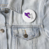 Hand Silhouette Wolf Lila Button (Beispiel)
