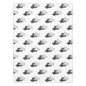 Hand Silhouette Wolf Tischdecke (Vorderseite)