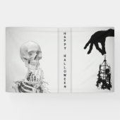 Hand Skeleton Halloween Banner (Horizontal)