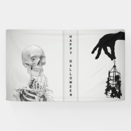 Hand Skeleton Halloween Banner