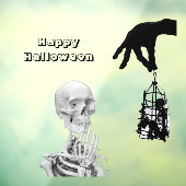 Hand Skeleton Halloween Fensterklammer Fensteraufkleber (Blatt 3)