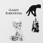 Hand Skeleton Halloween Fensterklammer Fensteraufkleber (Blatt)