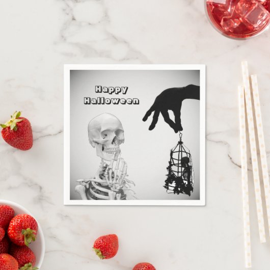Hand Skeleton Halloween Paper Napkin Serviette (Beispiel)