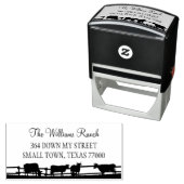 Hand-Skripte-Ranch Permastempel (Beispiel)