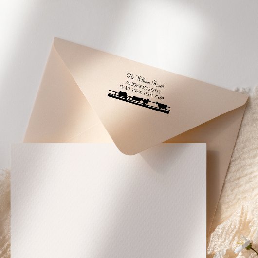 Hand-Skripte-Ranch Permastempel