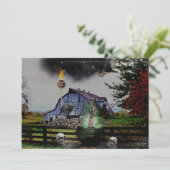 *~* Hand Skulls HALLOWEEN KARTE (Stehend Vorderseite)