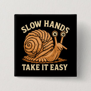 Hand Snail Art Handmade Snail Style Button